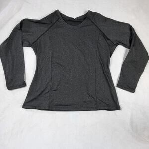 Soneven Women's Thermal Fleece Running Shirt Quick Dry Workout Pullover 2XL